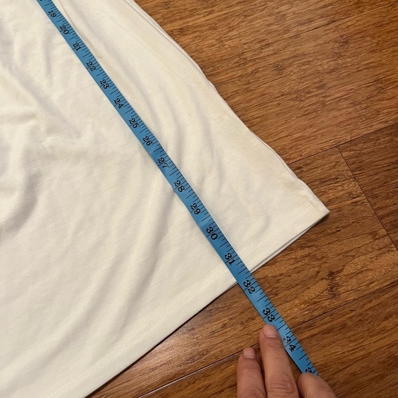 NWT! Brand New White Off The Shoulder Stretchy Dress. Poof New York. Size Large - Picture 8 of 9